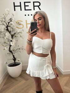 SHE Two piece set summer white