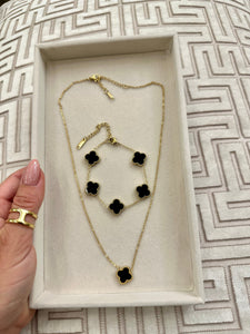 SHE LUCKY KETTING ZWART